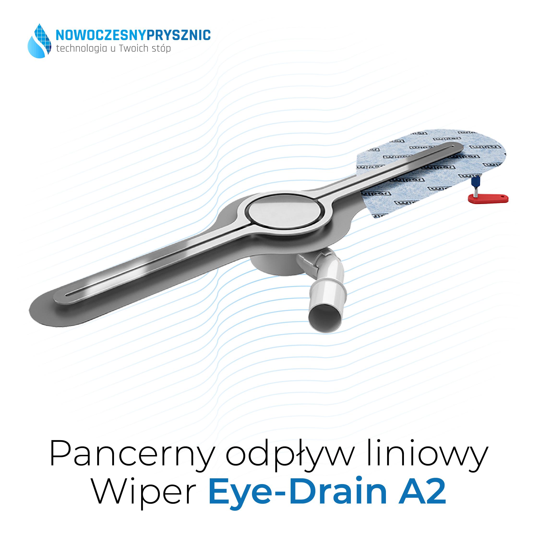 Eye-shaped linear drain with membrane and adjustable legs