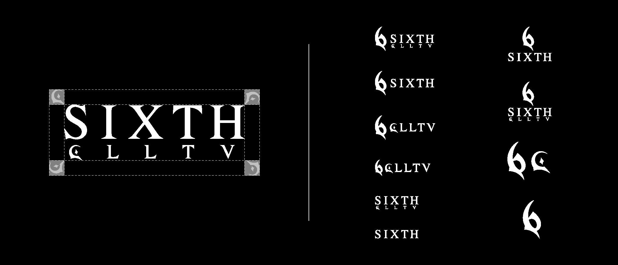 Safe space for sixth collective logo and his alternative versions